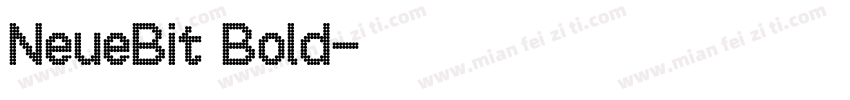 NeueBit Bold字体转换